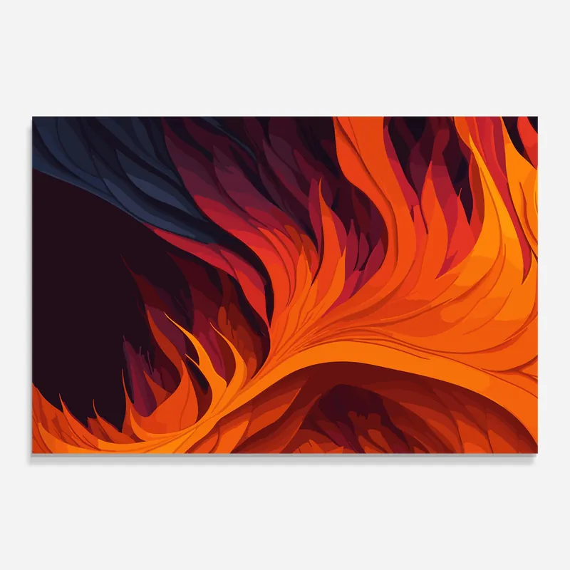 Kracherpreis Glasbild Artistic Fire
