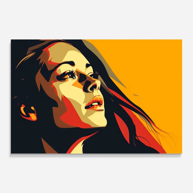 Glasbild Worm Light Lady Wochenendangebot