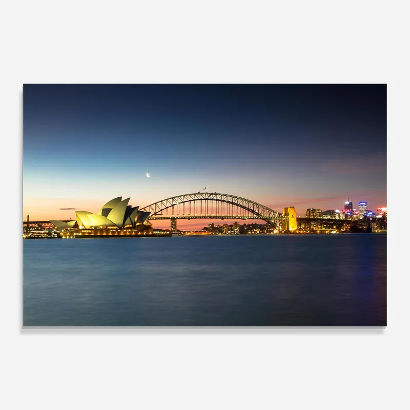 Glasbild Sydney Yellow Light Saisonangebot