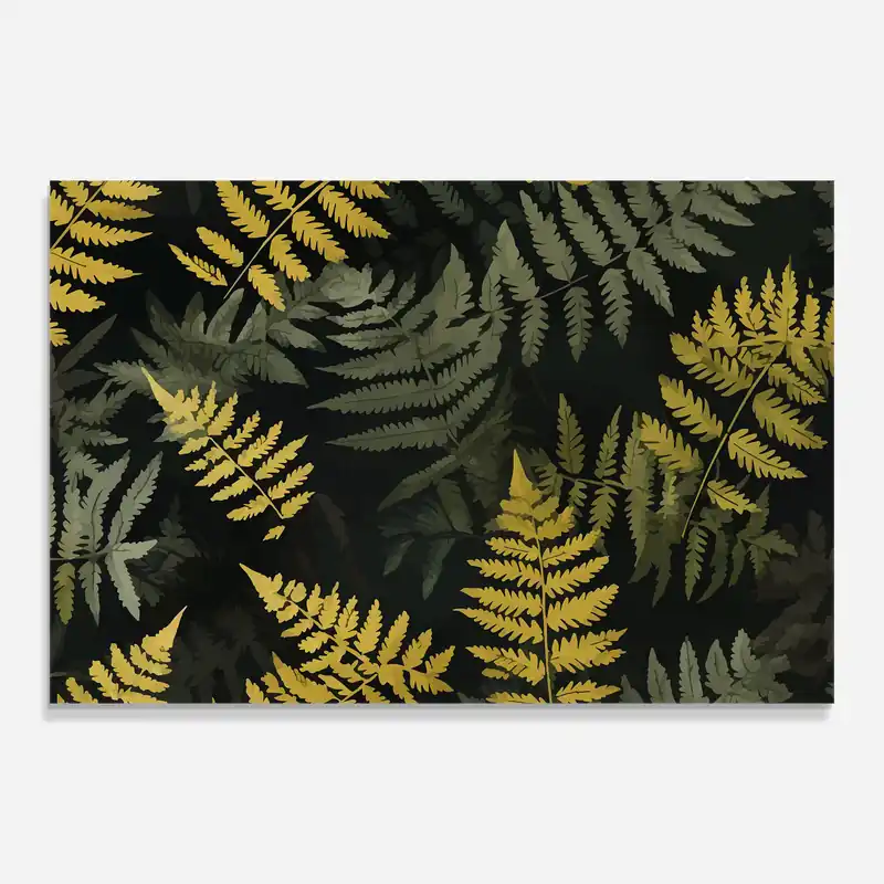 Saisonangebot Glasbild Yellow Leaves Forest