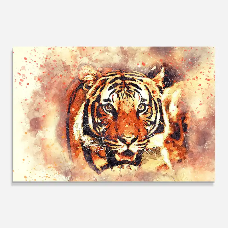 Glasbild Tiger Colors Direktkauf