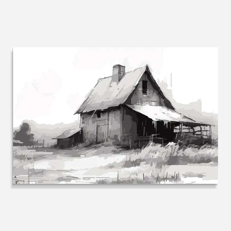 Versand Am Gleichen Tag Glasbild Grey Ink House