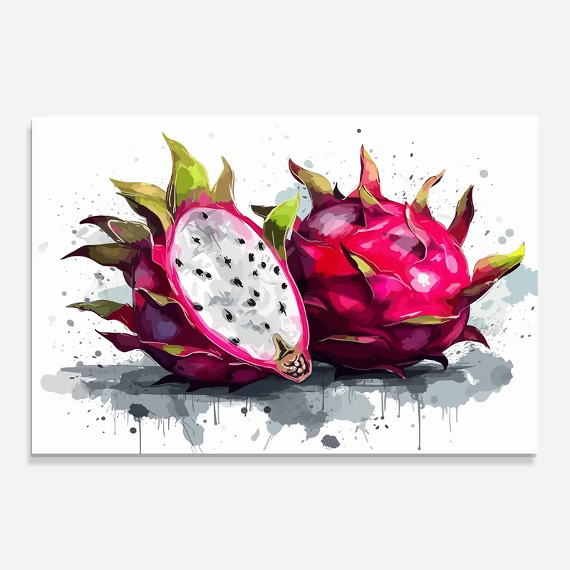 Nur Heute Glasbild Pink Pitaya