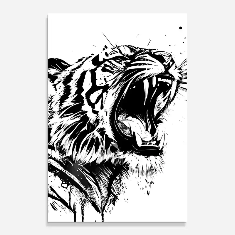 Glasbild Tiger Ink Art Top-Seller