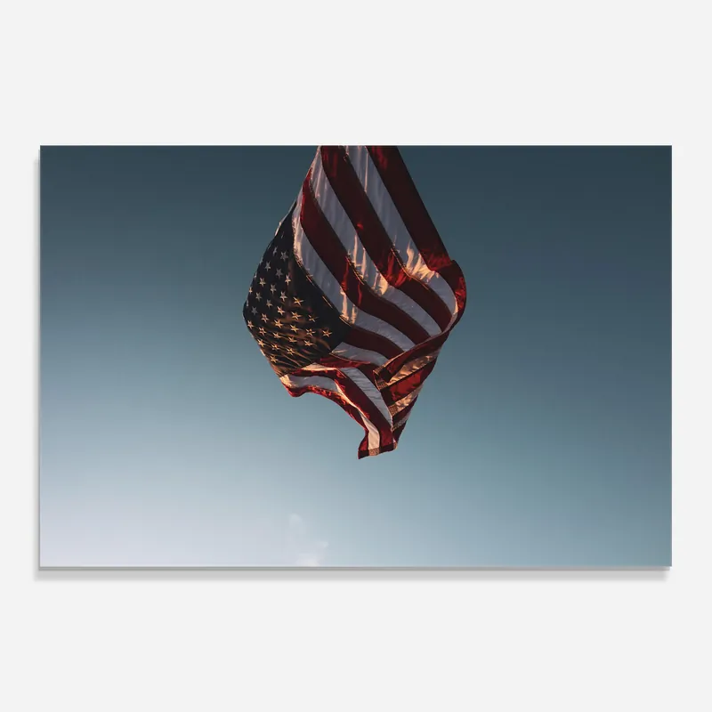 Glasbild Usa Flag Kracherpreis