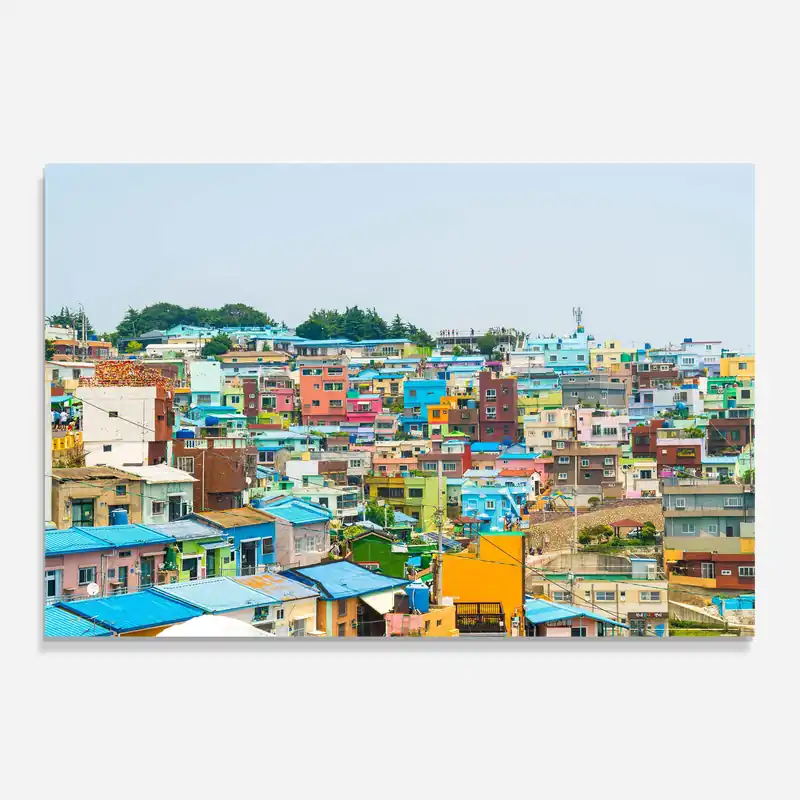 Billig Glasbild Gamcheon Culture