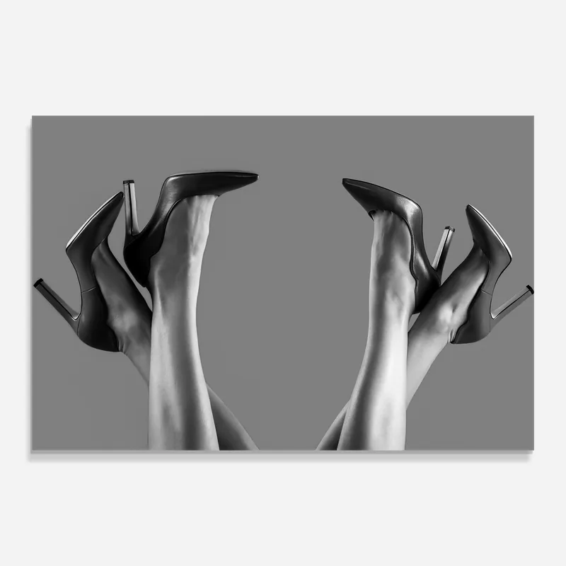 Zertifiziert Glasbild Wearing Highheels