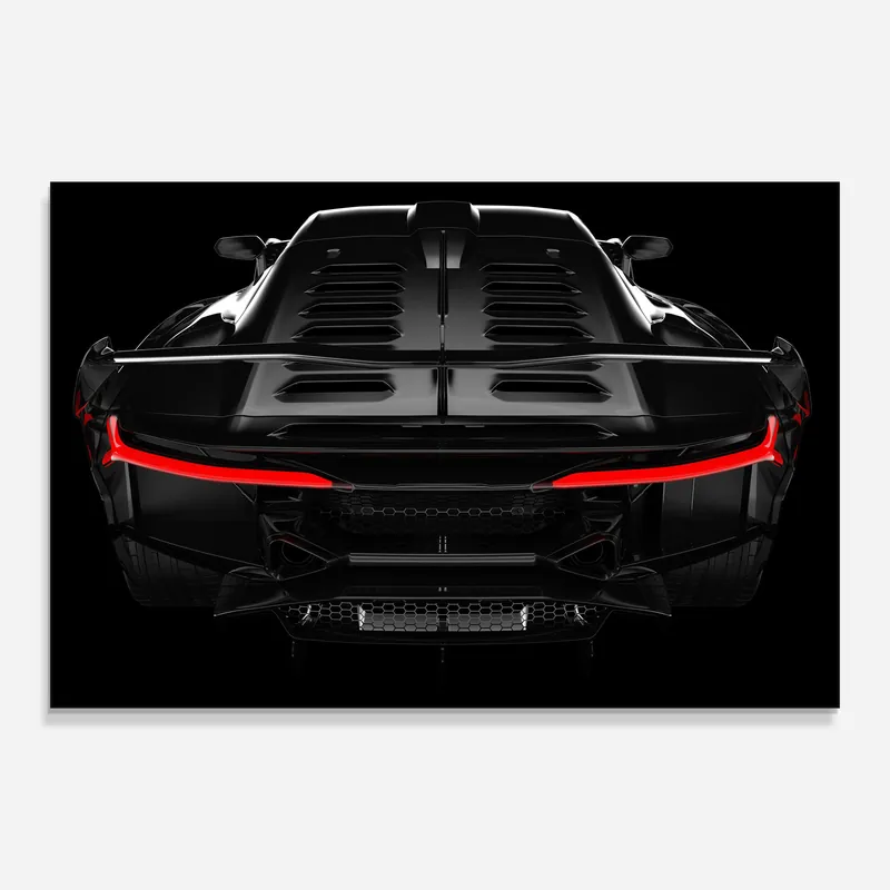 Versand Am Gleichen Tag Glasbild Bmw Hypercar Black
