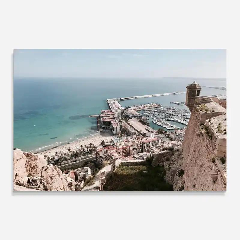 Sichere Zahlung Glasbild Santa Barbara Castle