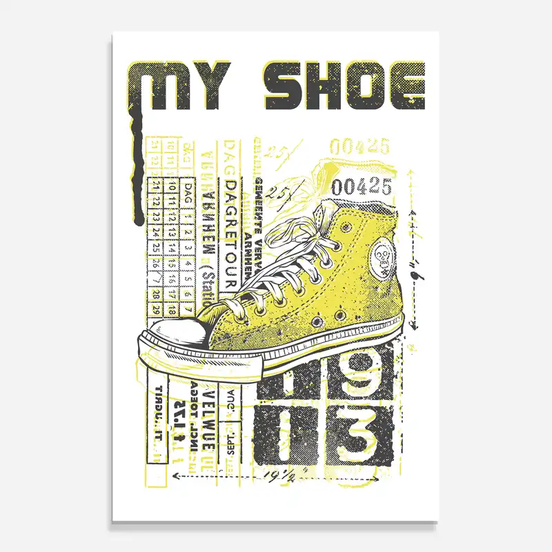 Highlight Glasbild My Shoe Yellow