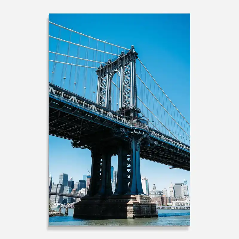 Top-Preis Glasbild Blue Sky Bridge