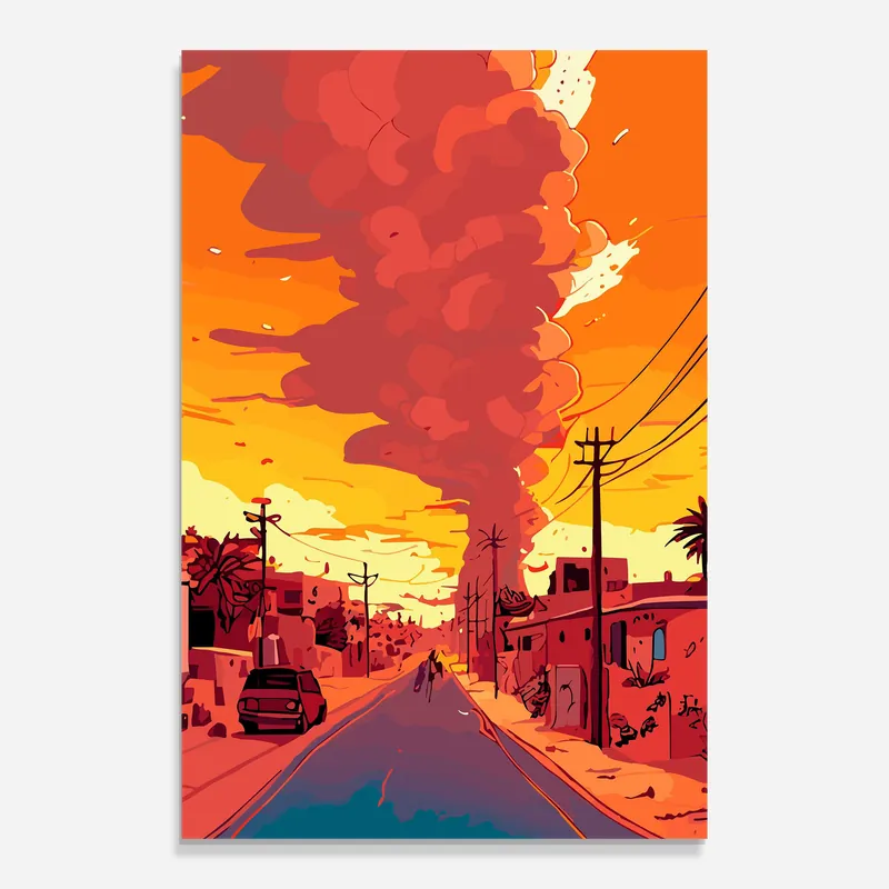 Abverkauf Glasbild African Smoke