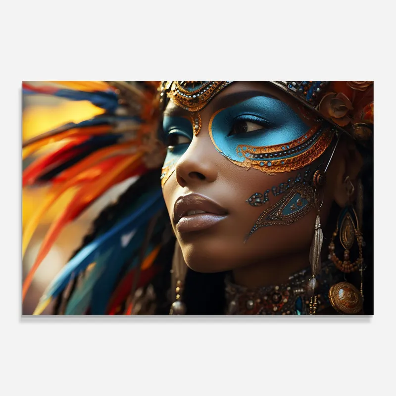 Glasbild Traditional Feathers Clothing Jetzt Kaufen