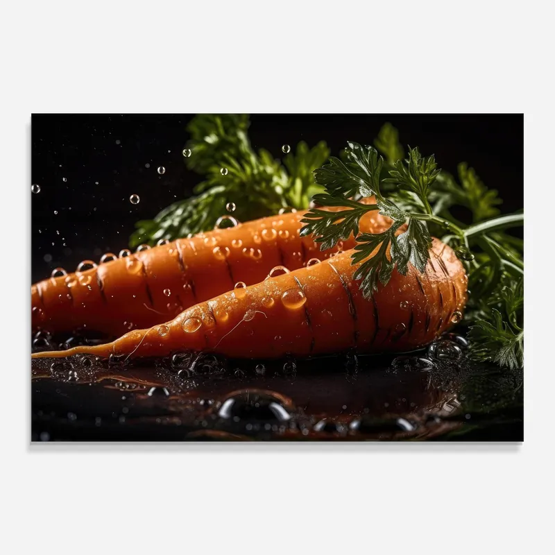 Glasbild Carrots Splash Nur Heute