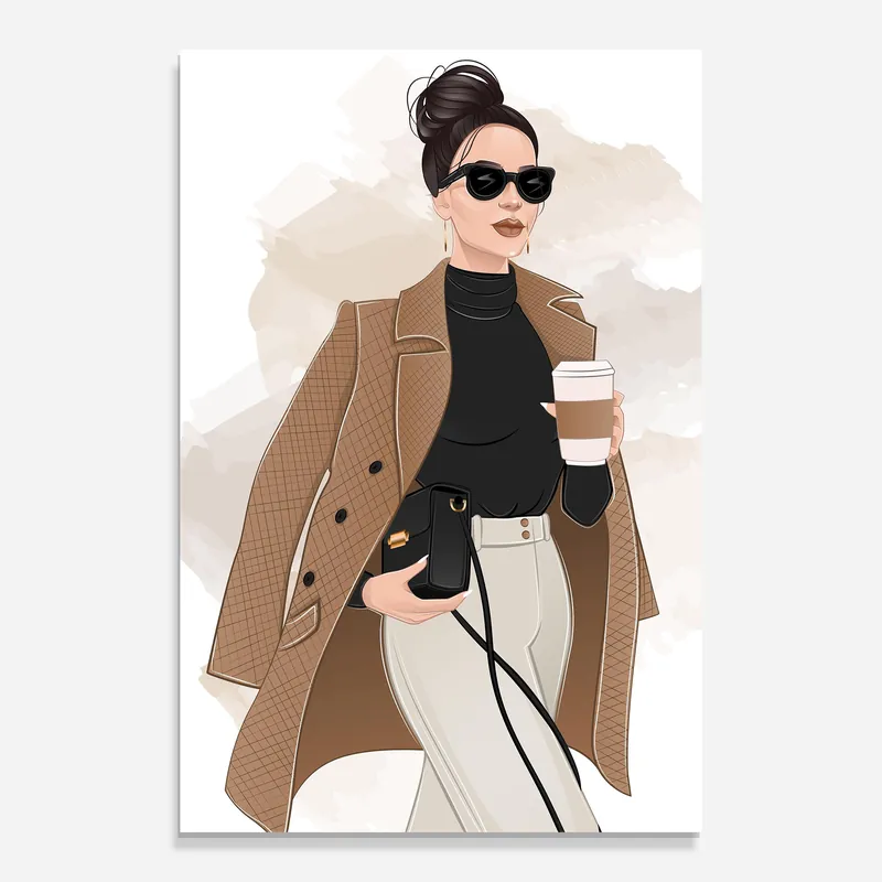 Nur Heute Glasbild Modern Coffee Outfit