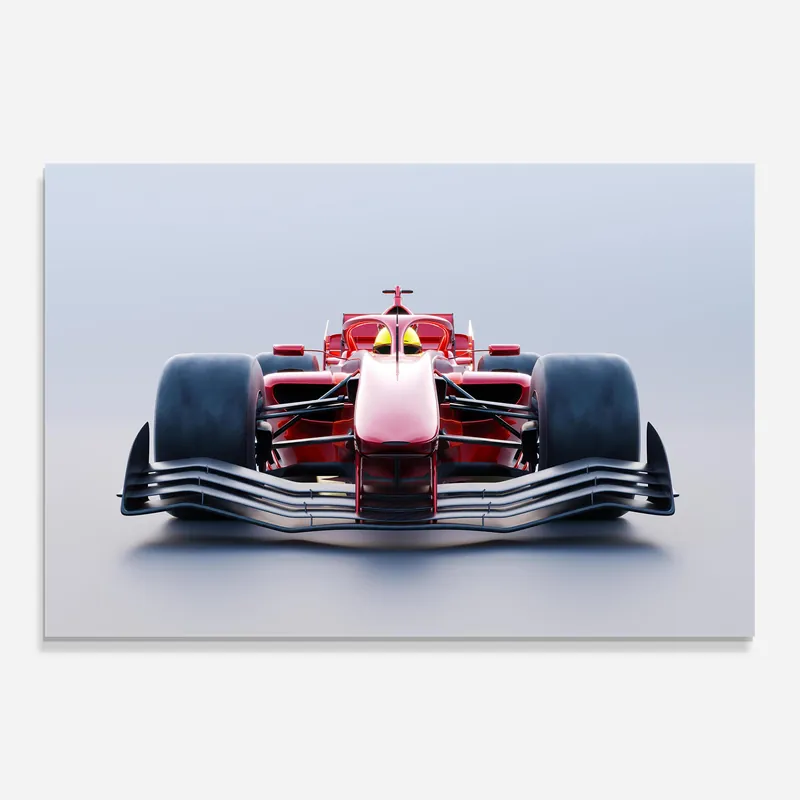 Glasbild Red F1 Car Nur Heute