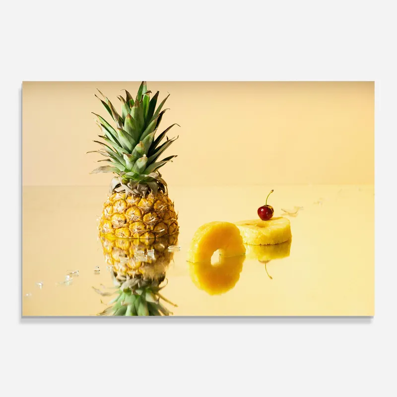 Glasbild Cut Pineapple Kracherpreis