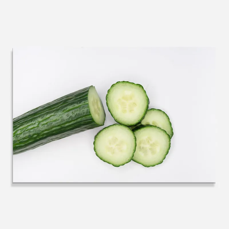 Glasbild Cucumber Cut Preiswert