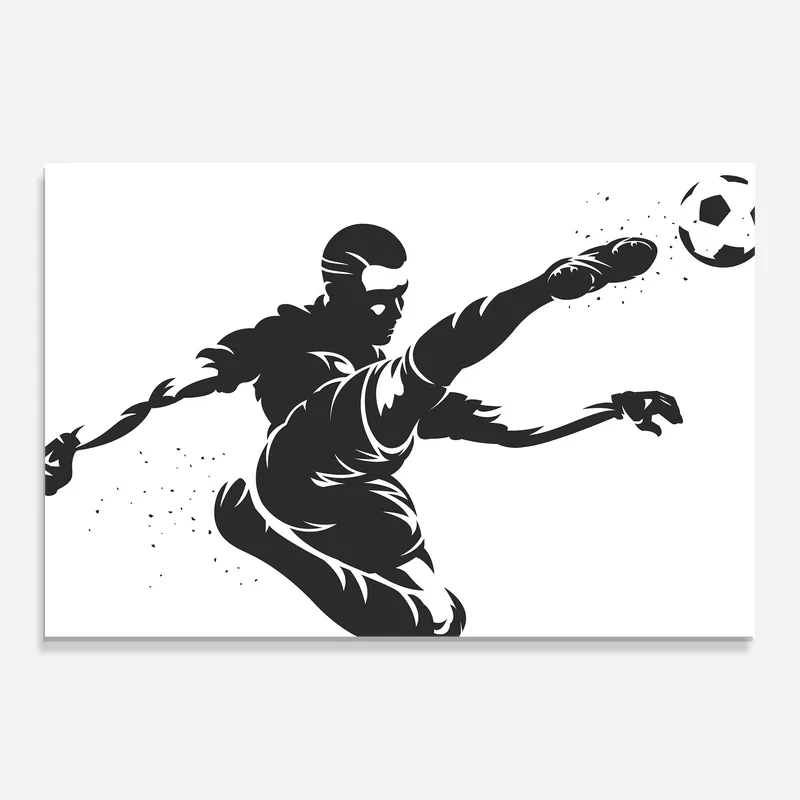 Top-Preis Glasbild Air Football
