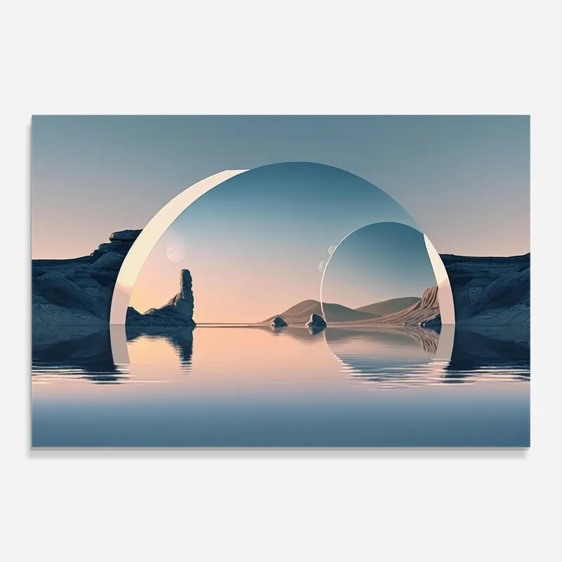 Glasbild 3d Fantastic Elements Abverkauf