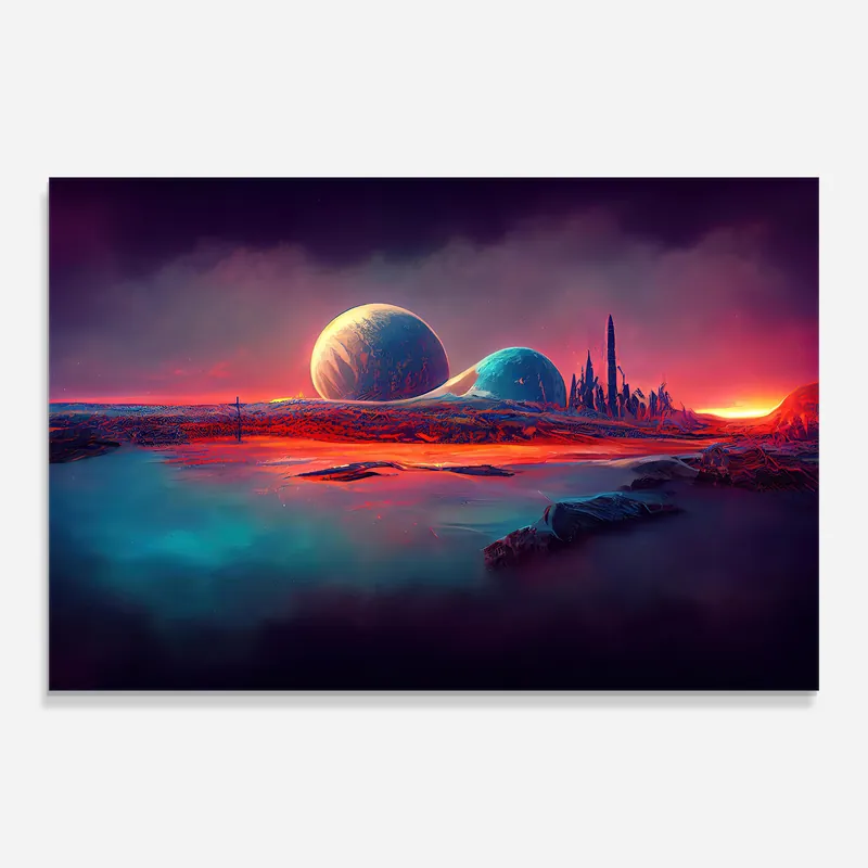 Glasbild Alien Surface Nature Sofort Bestellen