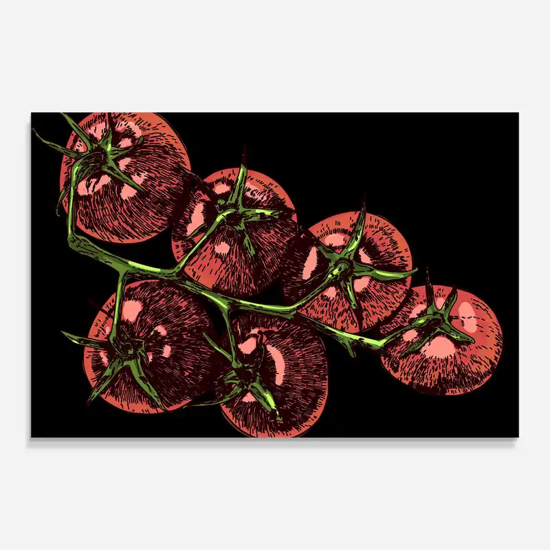Kracherpreis Glasbild Red Pastel Tomato