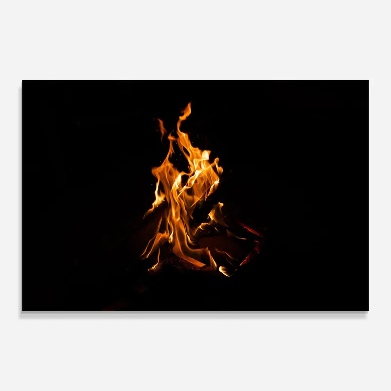 Glasbild Fire View Preis Gesenkt