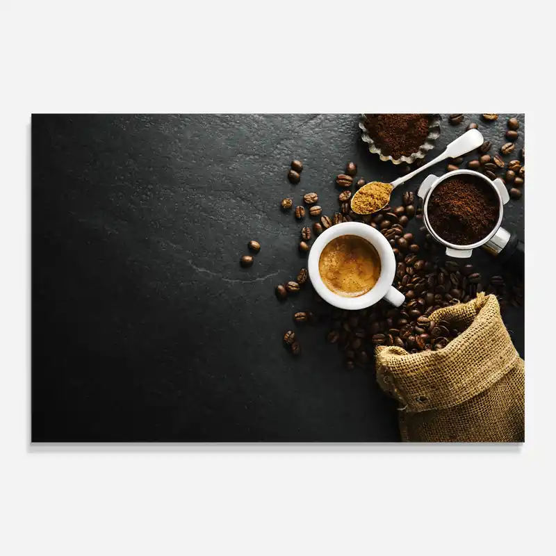Glasbild Fresh Made Coffee Top-Angebot
