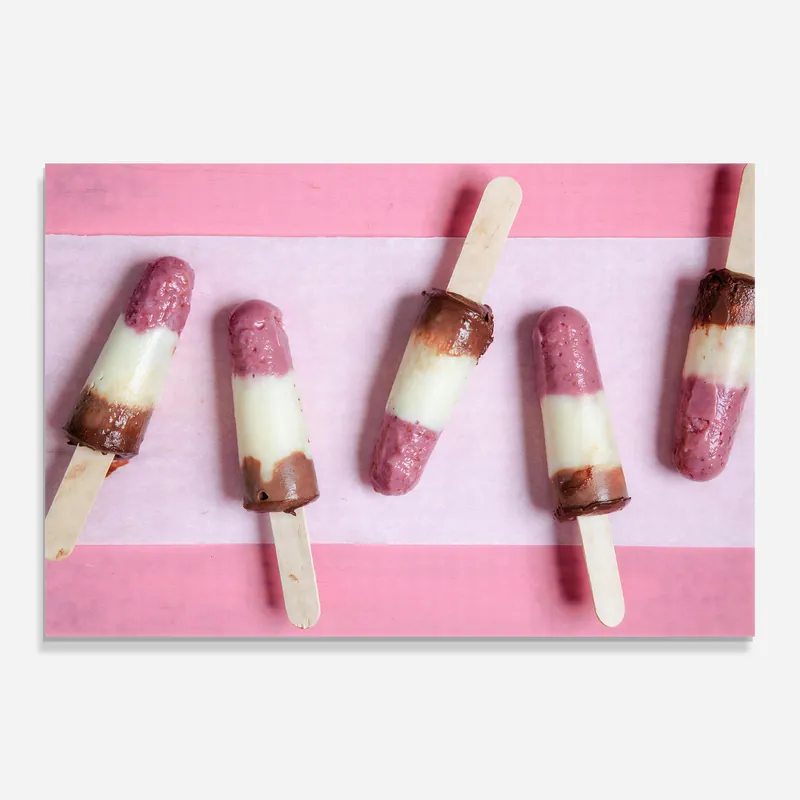 Neuheit Glasbild Homemade Ice Cream