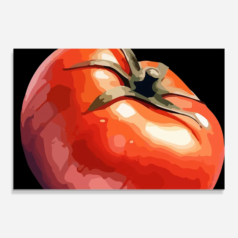 Bestpreis Glasbild Red Tomato Art