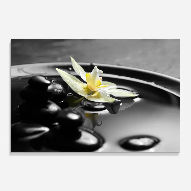 Glasbild Pebbles Yellow Flower Jetzt Bestellen