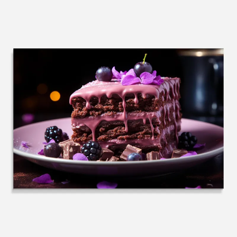 Top-Angebot Glasbild Chocolate Berries