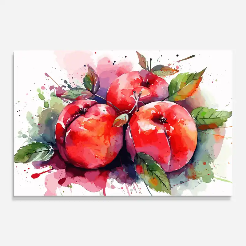 Glasbild Peach Art Markenprodukt