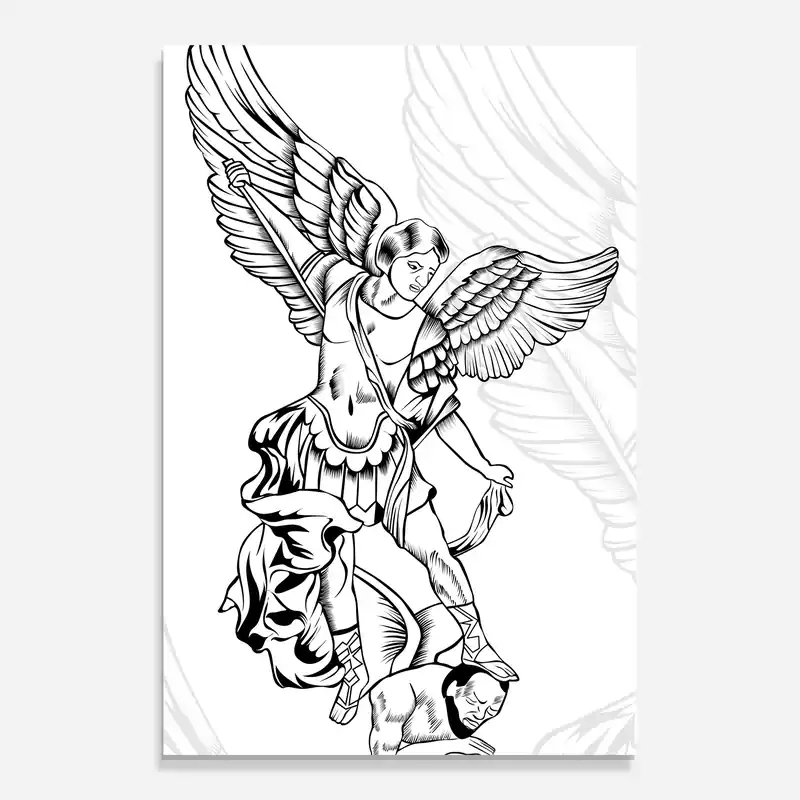 Glasbild Angel Fight Bestpreis