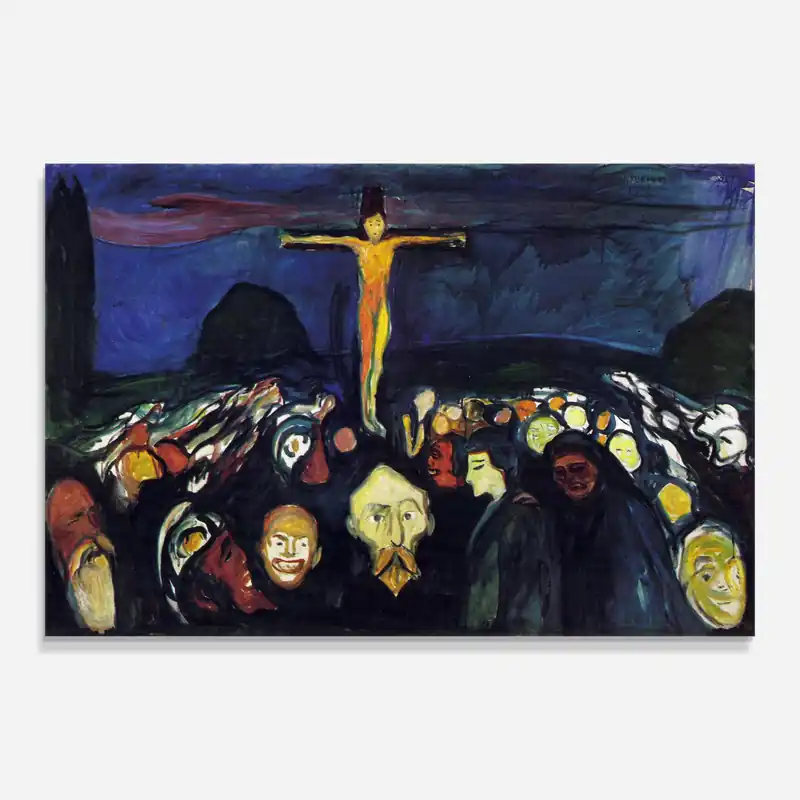 Glasbild Golgotha Versand Am Gleichen Tag