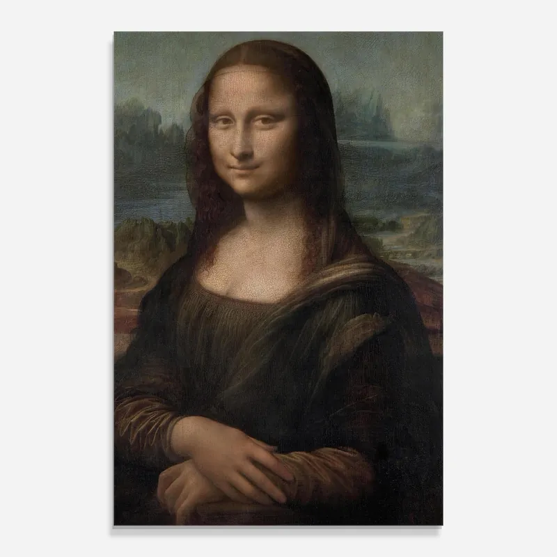 Glasbild Mona Lisa By Leonardo Da Vinci Neu