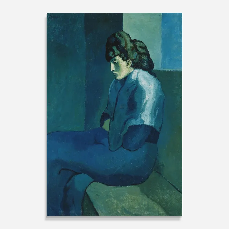 Highlight Glasbild Femme Assise