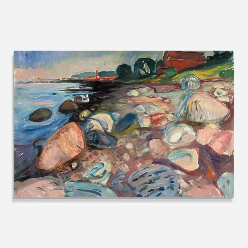 Neue Kollektion Glasbild Shore Red House
