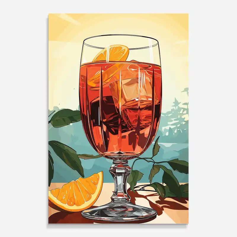 Solange Der Vorrat Reicht Glasbild Sunrise Cocktail