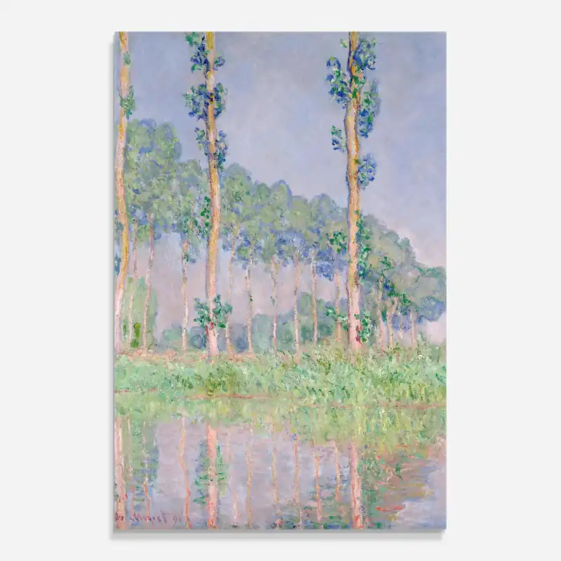 Preisreduziert Glasbild Monet Pink Effect