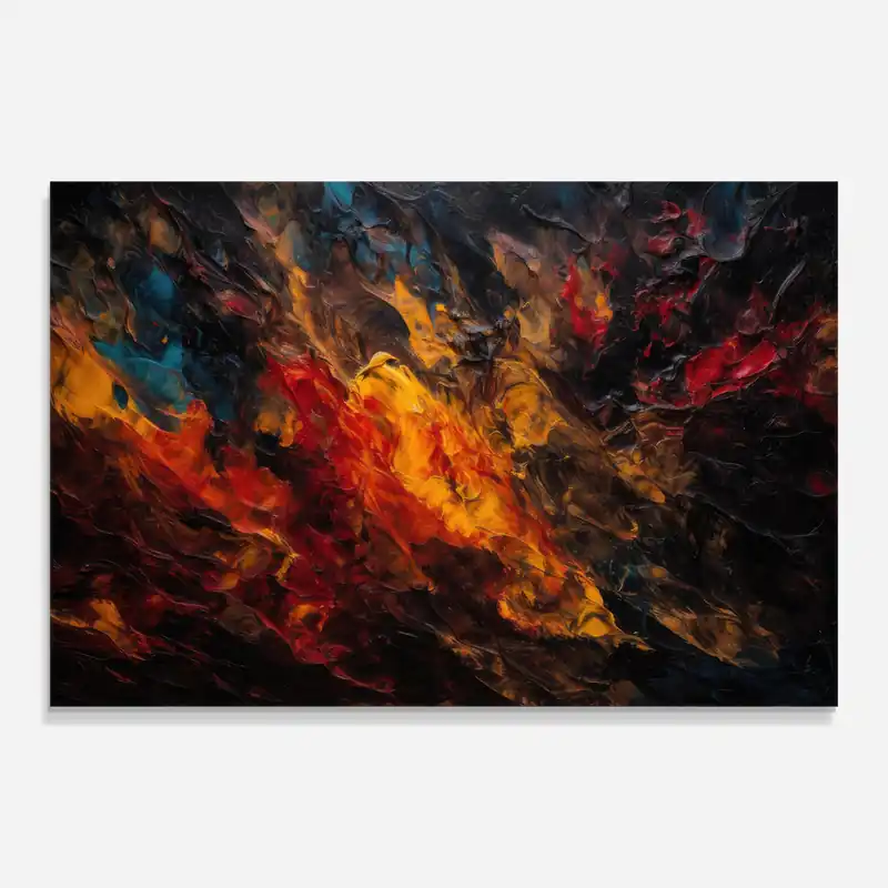 Online Kaufen Glasbild Inferno Blaze