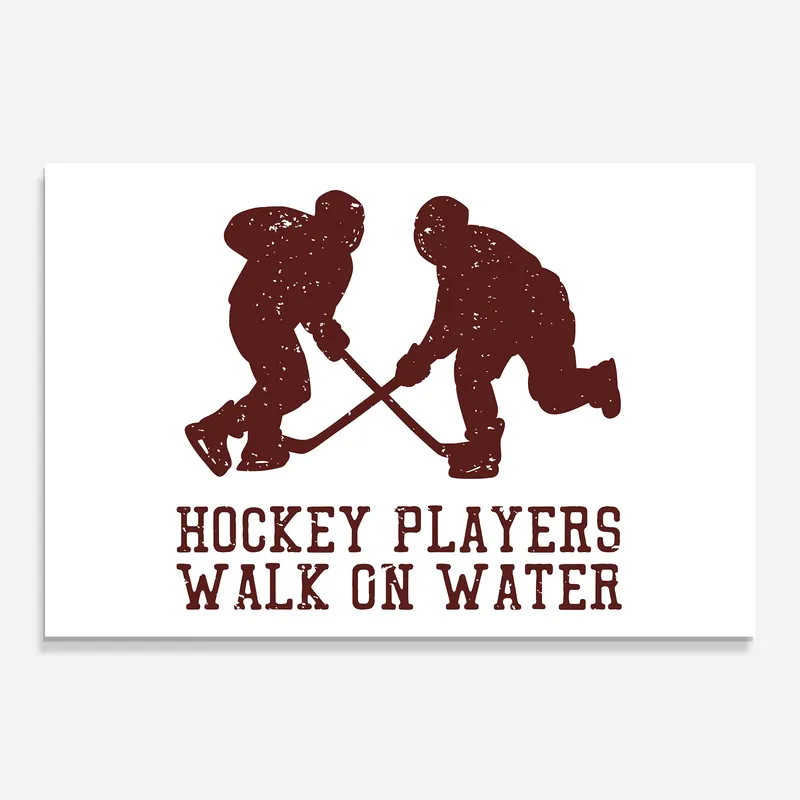 Glasbild Hockey Walk Top-Seller