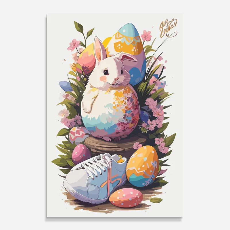 Günstig Glasbild Fatt Cute Bunny