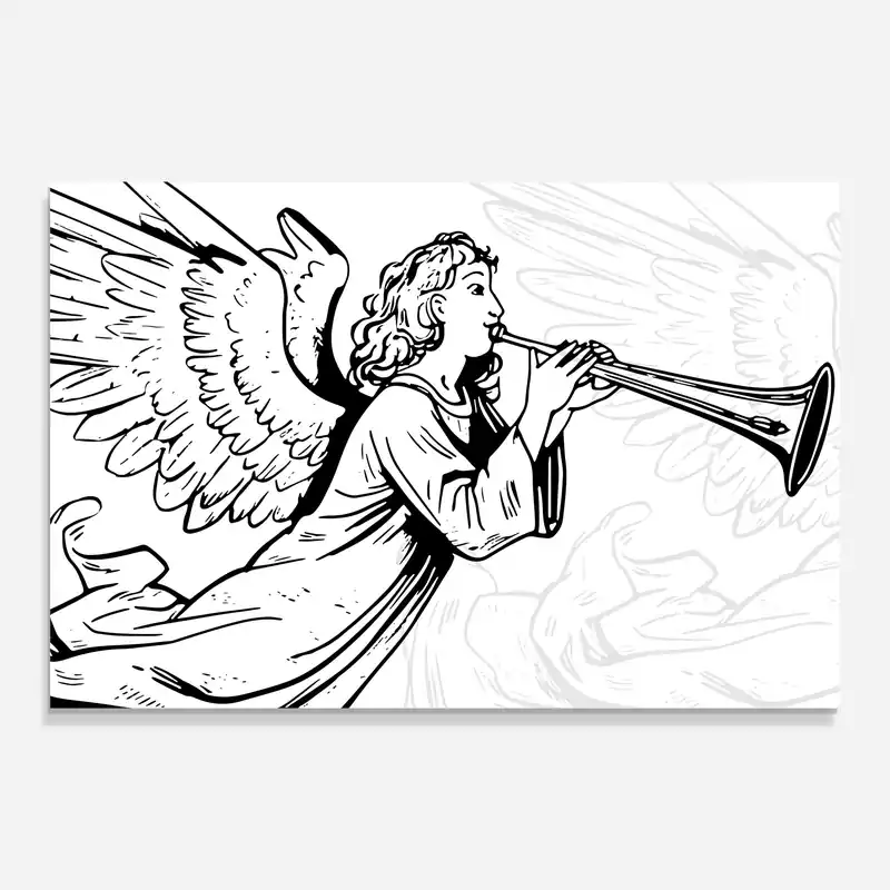 Glasbild Angel Music Letzte Chance