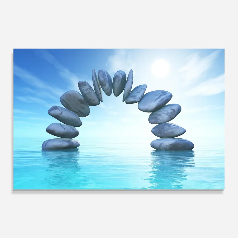 Versand Am Gleichen Tag Glasbild Tropical Ocean Stone