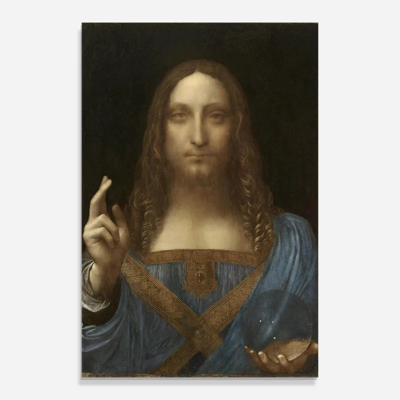 Preis Gesenkt Glasbild Leonardo Da Vinci Salvator Mundi