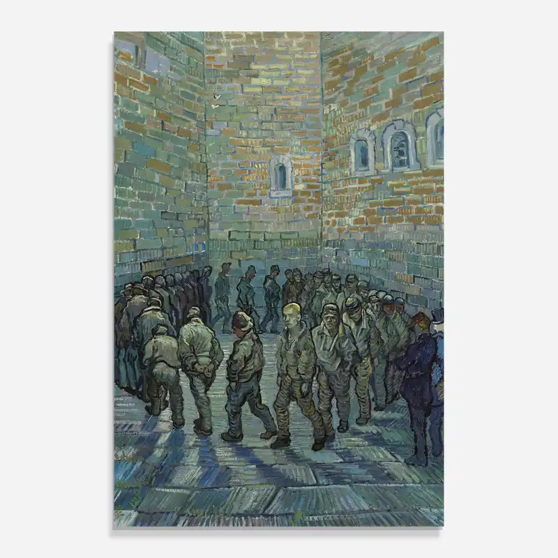 Glasbild Prisoners Exercising Meistverkauft
