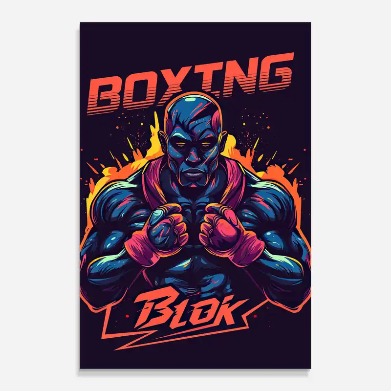 Glasbild Boxing Blok Direktkauf