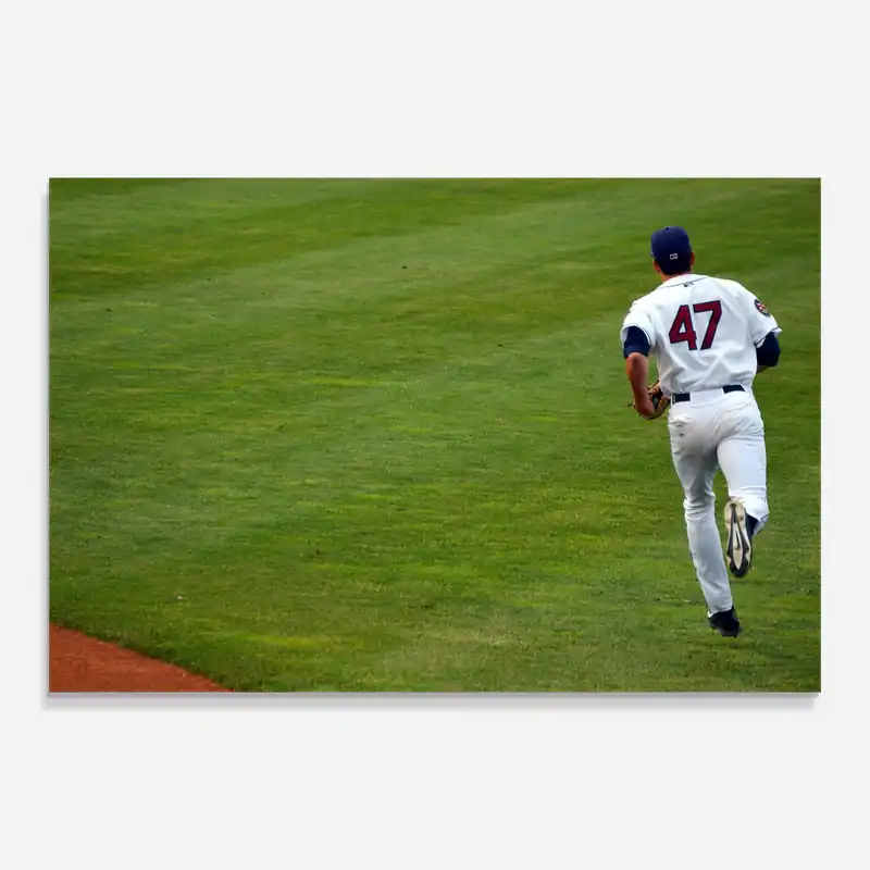 Top-Angebot Glasbild Baseball Player