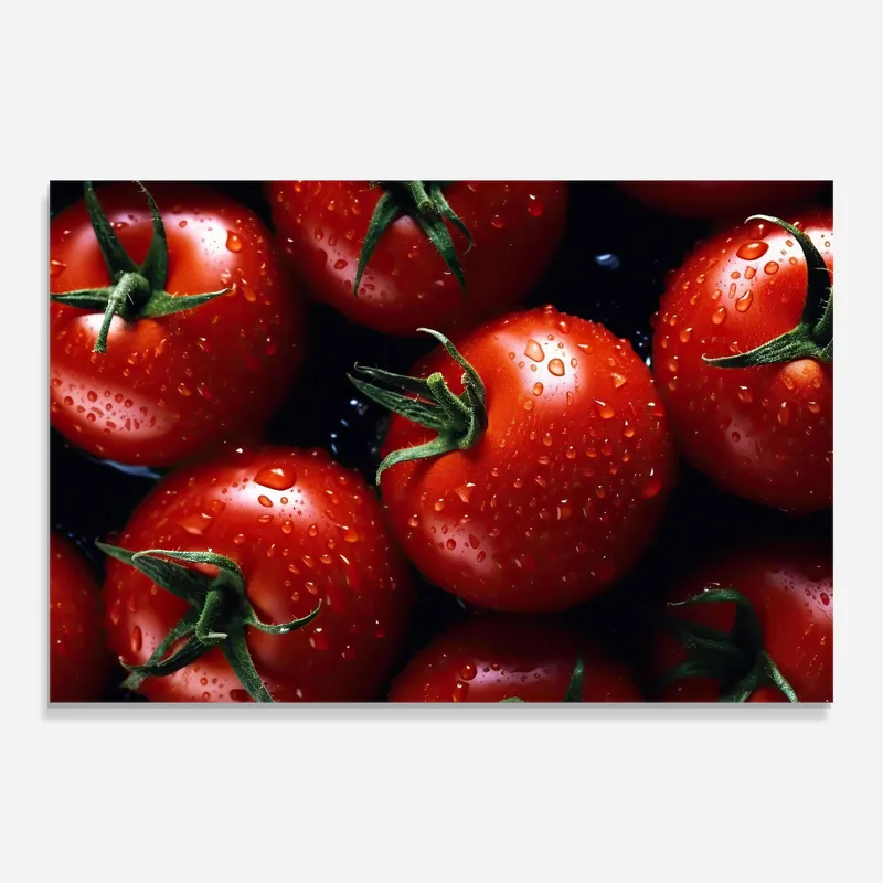 Glasbild Red Wet Tomato Solange Der Vorrat Reicht